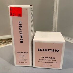 NIB Beauty Bio Auth Nightly Repair Serum & Beholder Eye Cream Skincare Ret $164!